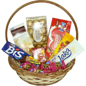 Cesta com Chocolates